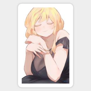 Black Dress Girl Sticker